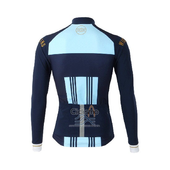 Lecol Ropa Ciclismo Culotte Largo 2019 Hombre Mangas Largas Azur Azul